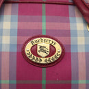 Burberrys Nova Check Shoulder Bag Canvas Pink Gold Auth 122611-17