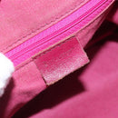 Burberrys Nova Check Shoulder Bag Canvas Pink Gold Auth 122611-11