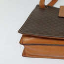 CELINE Macadam Canvas Shoulder Bag PVC Leather Brown Gold Auth 122617-8