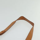 CELINE Macadam Canvas Shoulder Bag PVC Leather Brown Gold Auth 122617-7