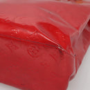 LOUIS VUITTON Monogram Vernis Reade MM Hand Bag Red Rouge M91086 LV Auth 122621-9