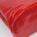 LOUIS VUITTON Monogram Vernis Reade MM Hand Bag Red Rouge M91086 LV Auth 122621-16