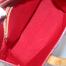 LOUIS VUITTON Monogram Vernis Reade MM Hand Bag Red Rouge M91086 LV Auth 122621-11