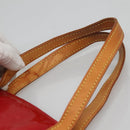 LOUIS VUITTON Monogram Vernis Reade MM Hand Bag Red Rouge M91086 LV Auth 122621-8