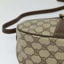 GUCCI GG Supreme Web Sherry Line Bag PVC Brown Gold 89 02 032 Auth 122664-9