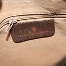 GUCCI GG Supreme Web Sherry Line Bag PVC Brown Gold 89 02 032 Auth 122664-18