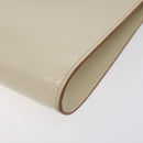 Salvatore Ferragamo Gancini Shoulder Bag Leather Ivory Gold Auth 122679-10