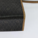 Christian Dior Honeycomb Canvas Hand Bag PVC 2way Black Gold Auth 122680-18