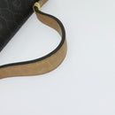 Christian Dior Honeycomb Canvas Hand Bag PVC 2way Black Gold Auth 122680-7