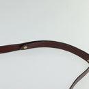 Christian Dior Trotter Canvas Shoulder Bag Red Gold Auth 122681-8