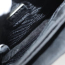 PRADA Hand Bag Nylon Plastic Black Clear Auth 122690-11