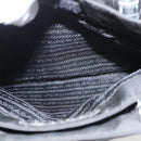 PRADA Hand Bag Nylon Plastic Black Clear Auth 122690-23