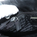 PRADA Hand Bag Nylon Plastic Black Clear Auth 122690-24