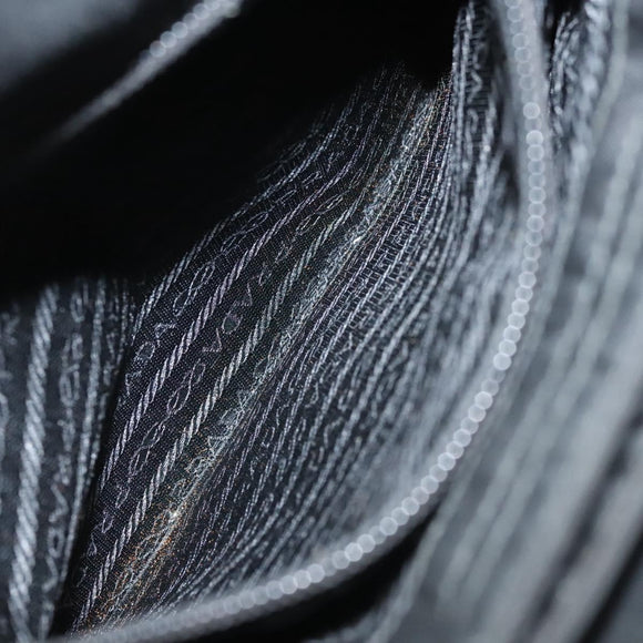 PRADA Hand Bag Nylon Plastic Black Clear Auth 122690