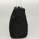 PRADA Hand Bag Nylon Plastic Black Clear Auth 122690-3