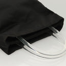 PRADA Hand Bag Nylon Plastic Black Clear Auth 122690-6