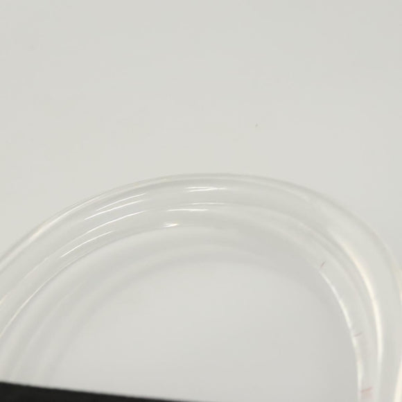 PRADA Hand Bag Nylon Plastic Black Clear Auth 122690