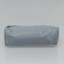 PRADA Shoulder Bag Nylon Light Blue Gold Auth 122692-5