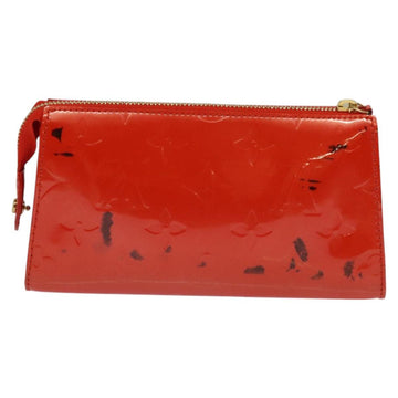 LOUIS VUITTON Monogram Vernis Trousse Cosmetic Orenge Sunset M93648 Auth 122736 - 0
