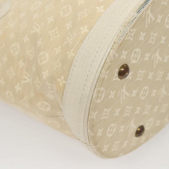 LOUIS VUITTON Monogram Mini Lin Bucket PM Shoulder Bag Dunne M95316 Auth 122741