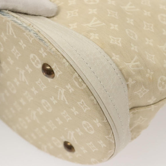 LOUIS VUITTON Monogram Mini Lin Bucket PM Shoulder Bag Dunne M95316 Auth 122741