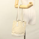 LOUIS VUITTON Monogram Mini Lin Bucket PM Shoulder Bag Dunne M95316 Auth 122741-24