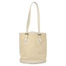 LOUIS VUITTON Monogram Mini Lin Bucket PM Shoulder Bag Dunne M95316 Auth 122741-2
