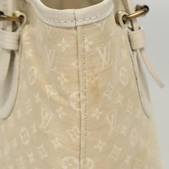 LOUIS VUITTON Monogram Mini Lin Bucket PM Shoulder Bag Dunne M95316 Auth 122741