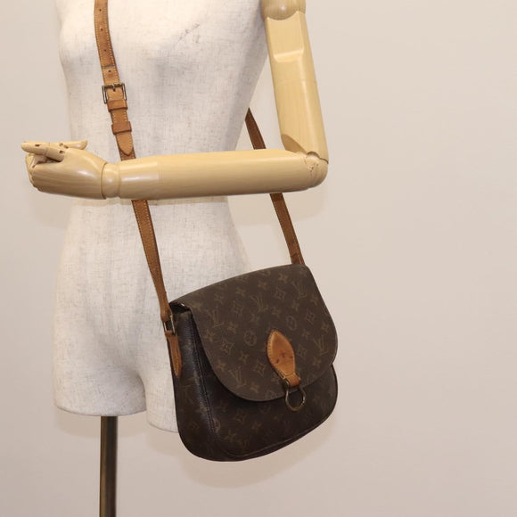 LOUIS VUITTON Monogram Saint Cloud GM Shoulder Bag M51242 LV Auth 122752