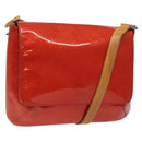LOUIS VUITTON Monogram Vernis Thompson Street Bag Red M91094 LV Auth 122759-1