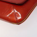 LOUIS VUITTON Monogram Vernis Thompson Street Bag Red M91094 LV Auth 122759-14