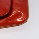 LOUIS VUITTON Monogram Vernis Thompson Street Bag Red M91094 LV Auth 122759-15