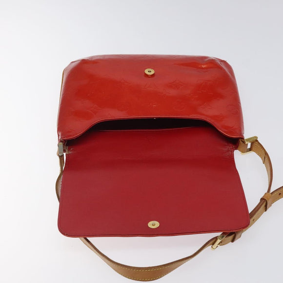 LOUIS VUITTON Monogram Vernis Thompson Street Bag Red M91094 LV Auth 122759