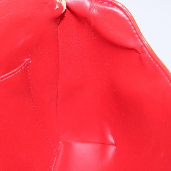 LOUIS VUITTON Monogram Vernis Thompson Street Bag Red M91094 LV Auth 122759