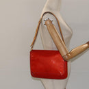 LOUIS VUITTON Monogram Vernis Thompson Street Bag Red M91094 LV Auth 122759-22