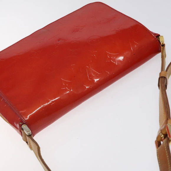 LOUIS VUITTON Monogram Vernis Thompson Street Bag Red M91094 LV Auth 122759