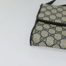 GUCCI GG Supreme Shoulder Bag PVC Navy Gold 904 02 050 Auth 122769-8