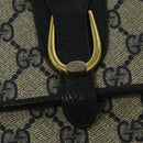 GUCCI GG Supreme Shoulder Bag PVC Navy Gold 904 02 050 Auth 122769-18