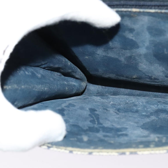 GUCCI GG Supreme Shoulder Bag PVC Navy Gold 904 02 050 Auth 122769