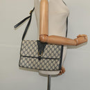 GUCCI GG Supreme Shoulder Bag PVC Navy Gold 904 02 050 Auth 122769-22