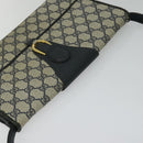 GUCCI GG Supreme Shoulder Bag PVC Navy Gold 904 02 050 Auth 122769-6