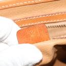 CELINE Macadam Canvas Shoulder Bag PVC Leather Brown Gold Auth 122776-12