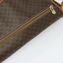CELINE Macadam Canvas Shoulder Bag PVC Leather Brown Gold Auth 122776-6