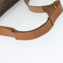 CELINE Macadam Canvas Shoulder Bag PVC Leather Brown Gold Auth 122776-7
