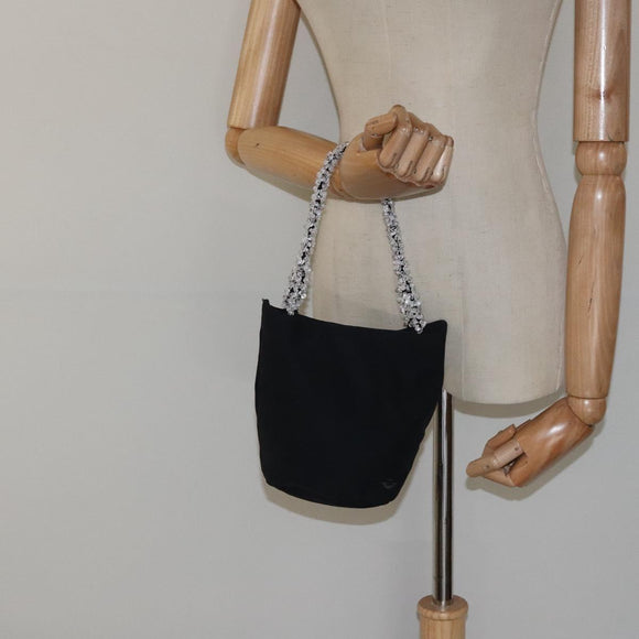 BOTTEGA VENETA Hand Bag Nylon Black Clear Auth 122777