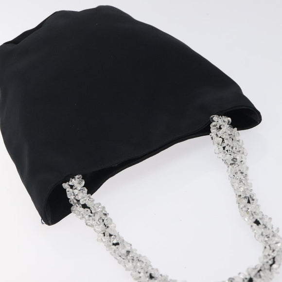 BOTTEGA VENETA Hand Bag Nylon Black Clear Auth 122777