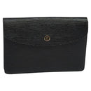 LOUIS VUITTON Epi Montaigne 23 Clutch Bag Black M52662 LV Auth 122785-1