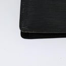 LOUIS VUITTON Epi Montaigne 23 Clutch Bag Black M52662 LV Auth 122785-15