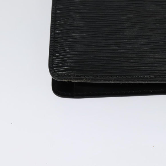 LOUIS VUITTON Epi Montaigne 23 Clutch Bag Black M52662 LV Auth 122785