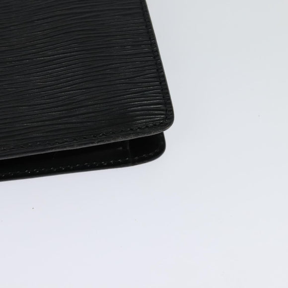 LOUIS VUITTON Epi Montaigne 23 Clutch Bag Black M52662 LV Auth 122785